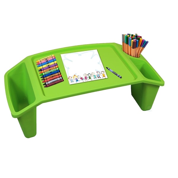 Kd Cuna Kids Lap Desk Tray & Portable Activity Table, Green - Set of 12 - KD2641629