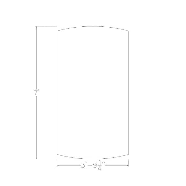 Skutchi Designs 45.25 in W, 84 in L, 29 in H, Engineered Wood Top, White - HAR-AREC-4684-DOU-09