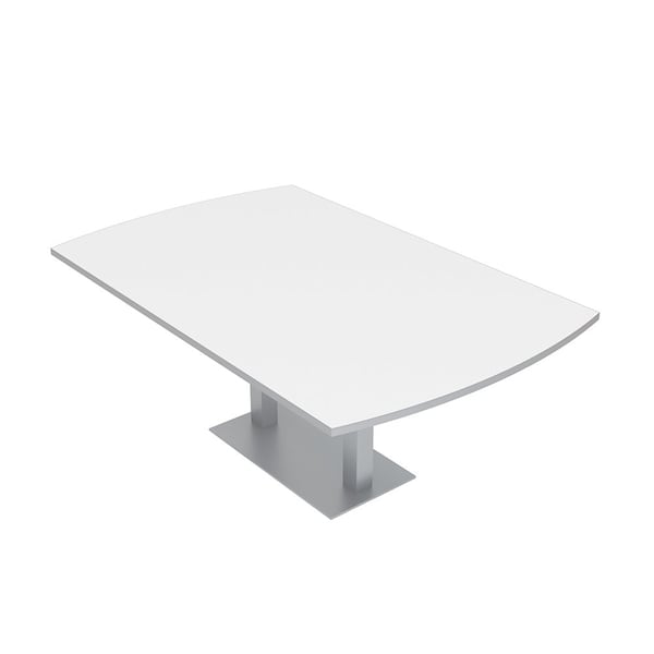Skutchi Designs 45.25 in W, 84 in L, 29 in H, Engineered Wood Top, White - HAR-AREC-4684-DOU-09