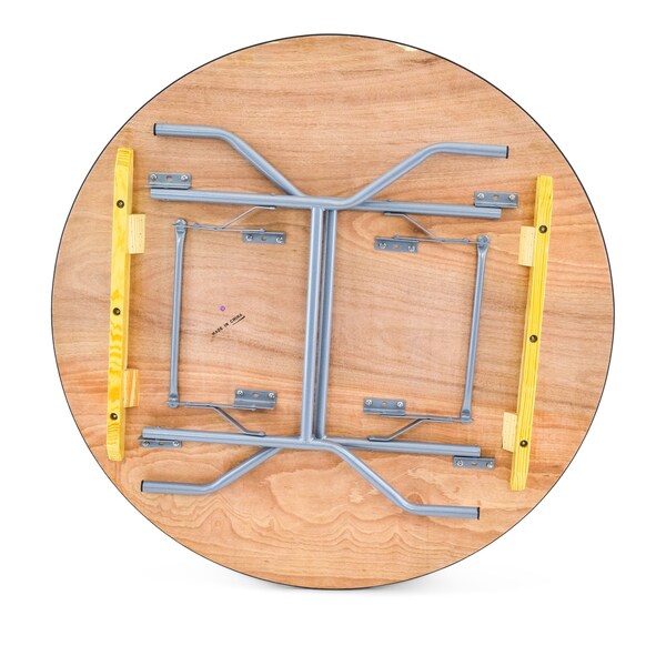 Atlas Commercial Products Titan Series 48 Round Wood Folding Table - WFT5-48R