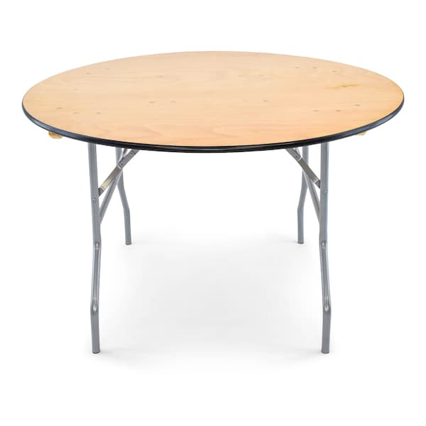 Atlas Commercial Products Titan Series 48 Round Wood Folding Table - WFT5-48R