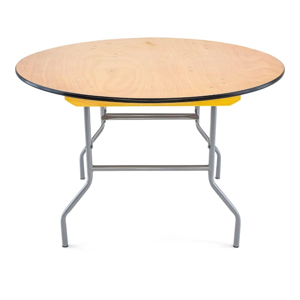 Atlas Commercial Products Titan Series 48 Round Wood Folding Table - WFT5-48R