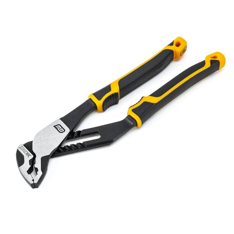 Llave ajustable de 8 pulgadas PITBULL K9 con mangos de doble material de agarre en V para lengua y ranura - 82168C