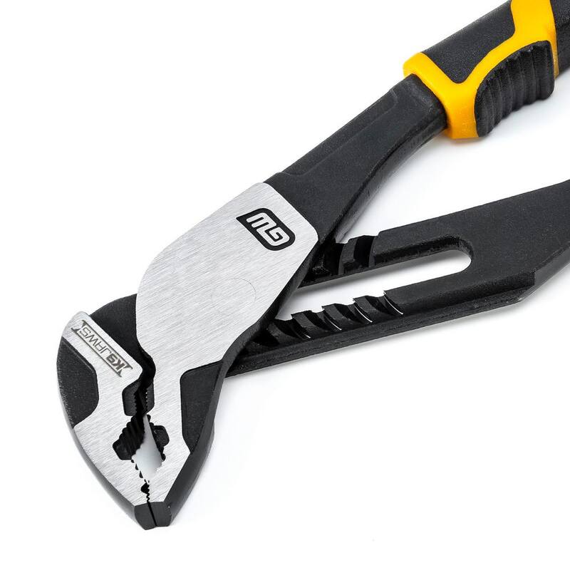 Llave ajustable de 8 pulgadas PITBULL K9 con mangos de doble material de agarre en V para lengua y ranura - 82168C