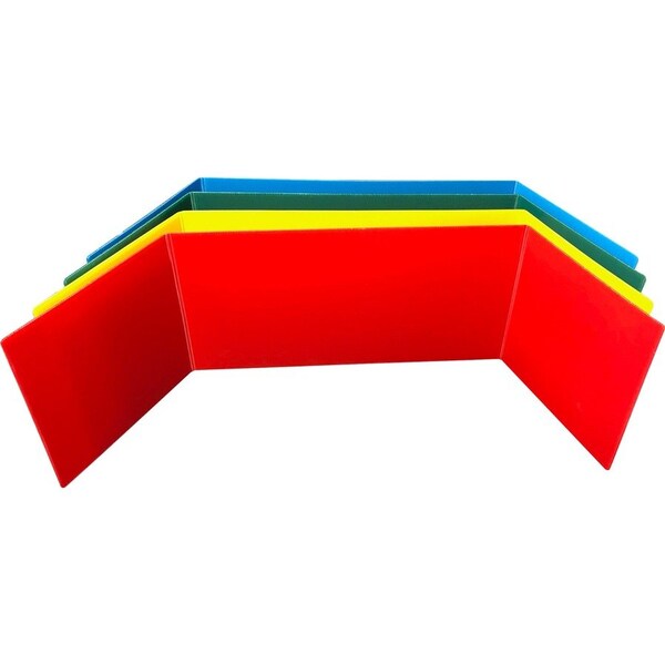 Flipside Study Carrel, 48"Wx1-1/10"Lx12"H, 12/PK, Assorted PK - FLP19279