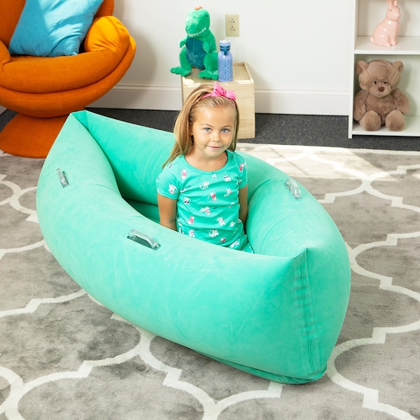Bouncybands Comfy Peapod Inflatable Sensory Pod, 48in, Ages 3-6, Green - PD48GR