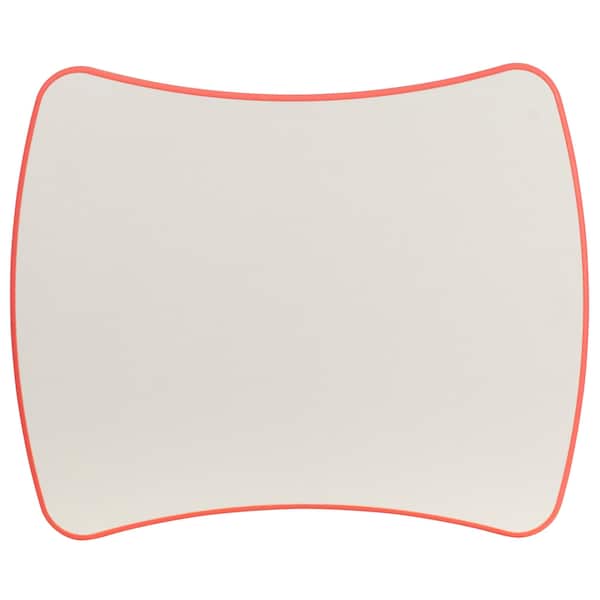 Flash Furniture Rectangle Activity Table, 21.875 W, 26.625 L, 23.5 H, Plastic, Steel, Red - YU-YCY-098-RECT-TBL-RED-GG