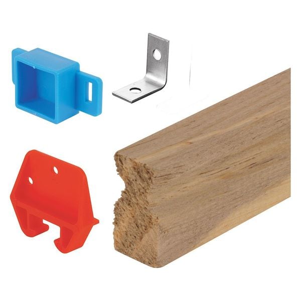 Primeline Tools Wood Drawer Track Repair Kit, 24 in., Wood/Plastic/Steel Components (1 Kit) - MP7144