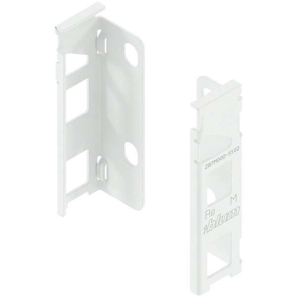 Blum Legrabox Series M Height Rear Fixing Bracket for Silk White, PR - ZB7M000S