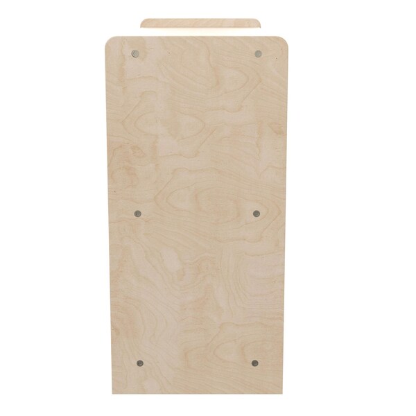 Flash Furniture Bright Beginnings Commercial Extra W 2 Shelf Wooden Classroom Open Storage Unit, Natural - MK-ME088030-GG