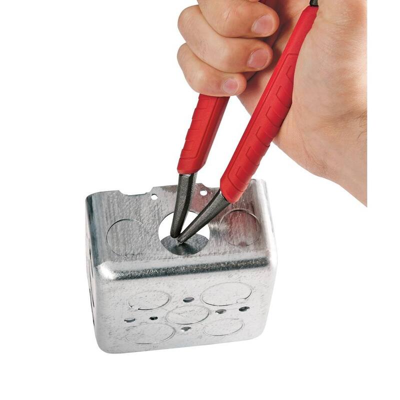 Juego de alicates de mandíbula recta de 6 y 10 pulgadas de Milwaukee con pelacables y cortador con agarre sumergido de bajo voltaje de 20-32 AWG (3 piezas) - 48-22-6330-48-22-3080