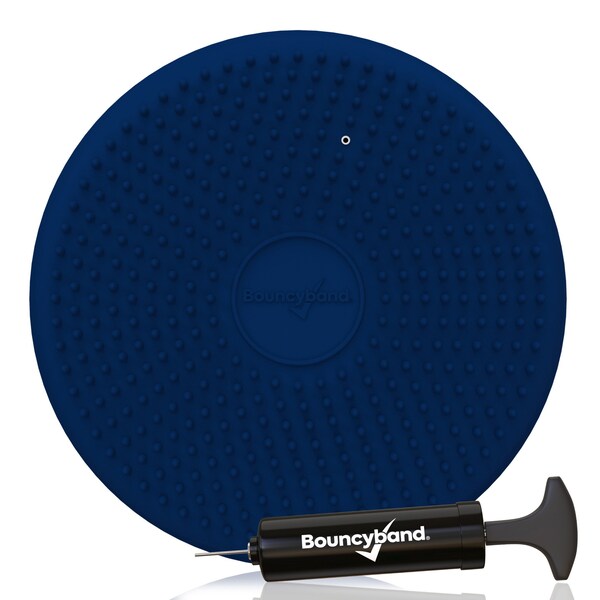 Bouncybands Antimicrobial Little Wiggle Seat Sensory Cushion, Blue 10.75in. - MB27BUWS
