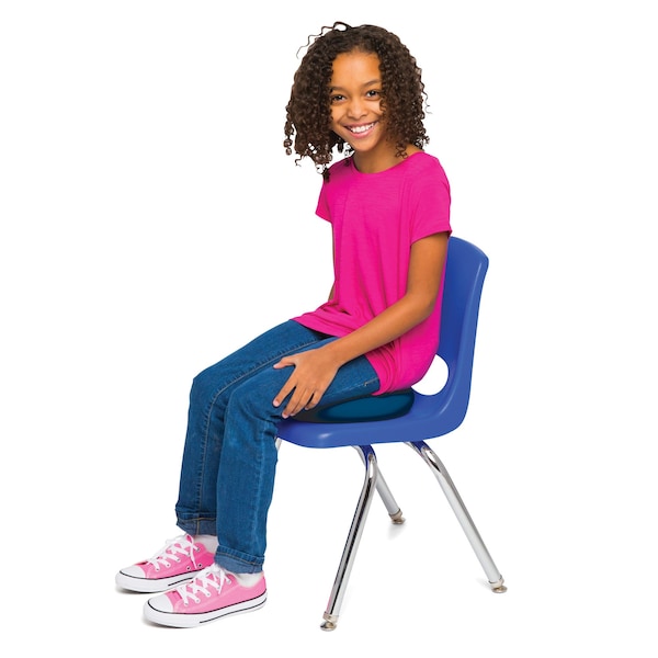 Bouncybands Antimicrobial Little Wiggle Seat Sensory Cushion, Blue 10.75in. - MB27BUWS