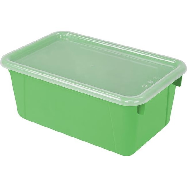 Storex Storex Industries STX62409U06C-2 Small Cubby Bin with Cover Green Classroom - 2 Each - STX62409U06C-2