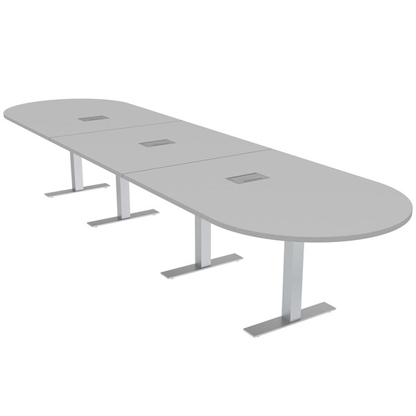 Skutchi Designs 45 in W, 165.75 in L, 29 in H, Engineered Wood Top, Grey - HAR-RAC-46X168-T-ELEC-XD01