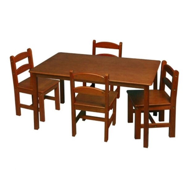 Seatsolutions Honey Rectangle Square Table with 4 Chairs - SE3506687