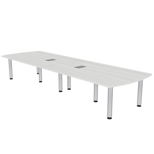 Skutchi Designs 45 in W, 120 in L, 29 in H, Engineered Wood Top, White - H-AREC-46119PT-WC-EL