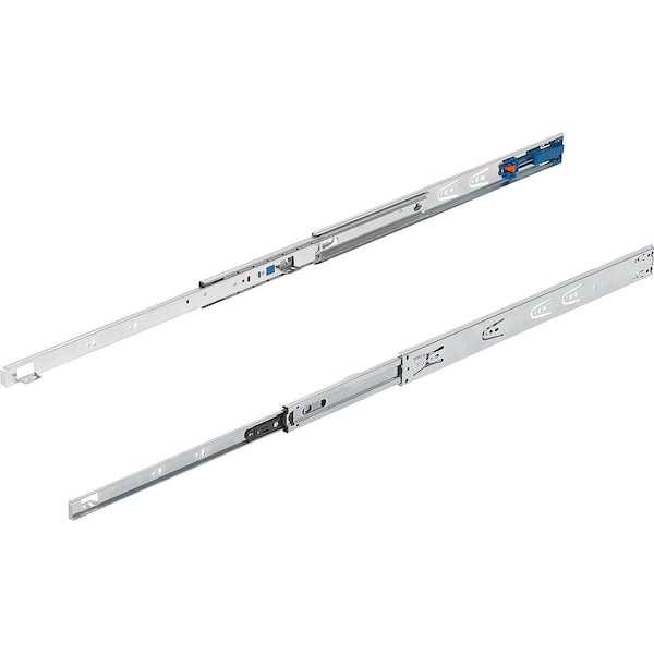 Kipp Telescopic Rail L=500 12, 7X46, Full Extension S=500, Fp=35, Steel Zinc-Plated, Surface Mount,  - K1573.0500