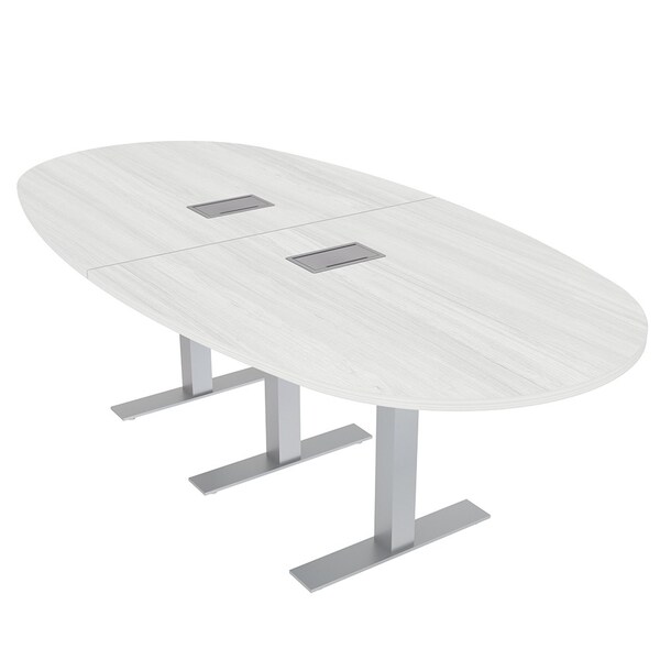 Skutchi Designs 45 in W, 96 in L, 29 in H, Engineered Wood Top, White - HAR-BOVL-46X92-T-ELEC-WHCYPRESS