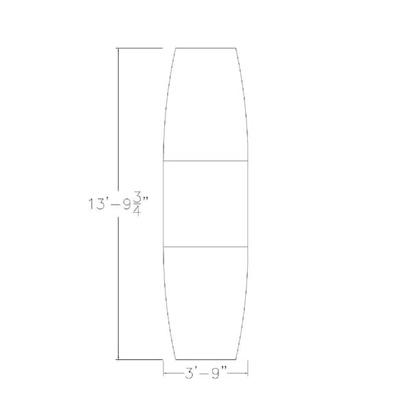 Skutchi Designs 45 in W, 165.75 in L, 29 in H, Engineered Wood Top, White - HAR-BOT-46X168-T-WHCYPRESS