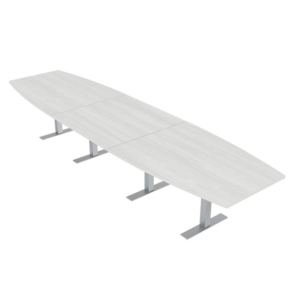 Skutchi Designs 45 in W, 165.75 in L, 29 in H, Engineered Wood Top, White - HAR-BOT-46X168-T-WHCYPRESS
