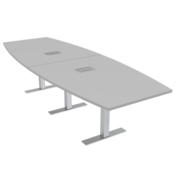 Skutchi Designs 45 in W, 144 in L, 29 in H, Engineered Wood Top, Grey - HAR-BOT-46X143-T-ELEC-XD01