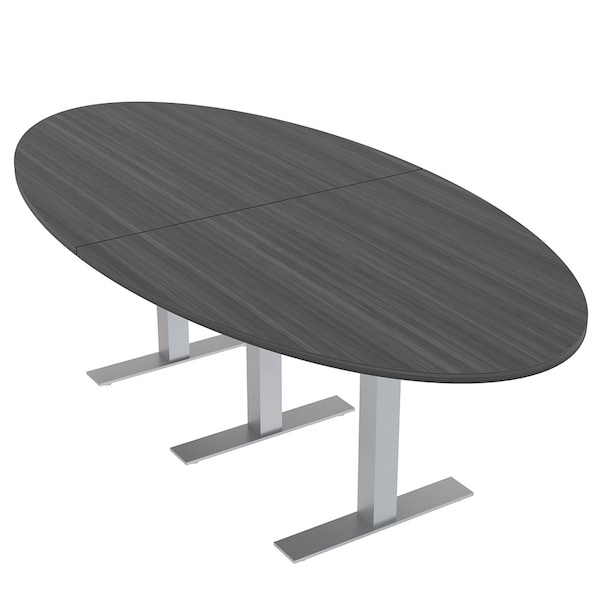 Skutchi Designs 45 in W, 96 in L, 29 in H, Engineered Wood Top, Grey - HAR-OVL-46X93-T-ASIANNIGHT