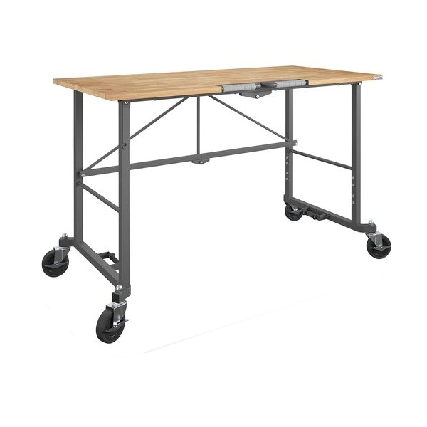 Cosco Home And Office Products Table, Smartfold, HW Top, 25-1/2inWx25-1/2inDx55-1/4inH, Multi - CSC66760DKG1E