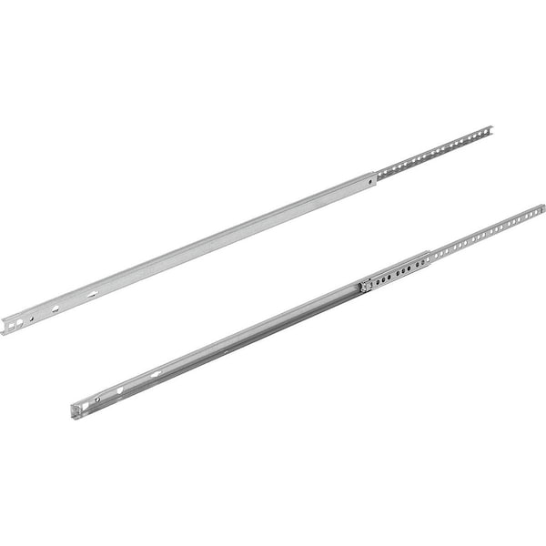 Kipp Telescopic Rail L=217 10X17, Partial Extension S=145, Fp=10, Steel Zinc Plated, Slot Mount, 1 Pr - K1566.0217