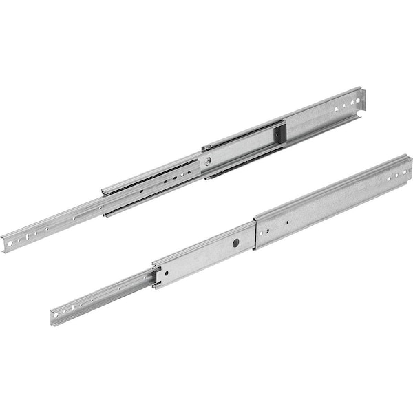 Kipp Telescopic Rail L=360 19X76, Full Extension S=360, Fp=136, Steel Zinc Plated, Side Mount, 1 Pr - K1581.0360