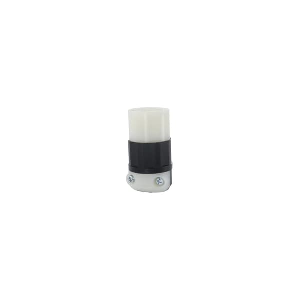 Conector con bloqueo de 20A 2P 2W 250Vac L2-20R Bk/Wt - 7101-C de Leviton