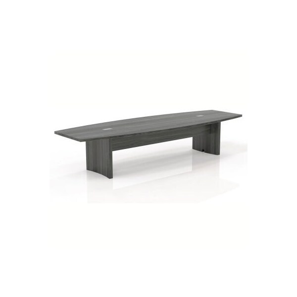 Safco Safco 12' Boat-Shaped Conference Table Gray Steel - Aberdeen Series - ACTB12LGS