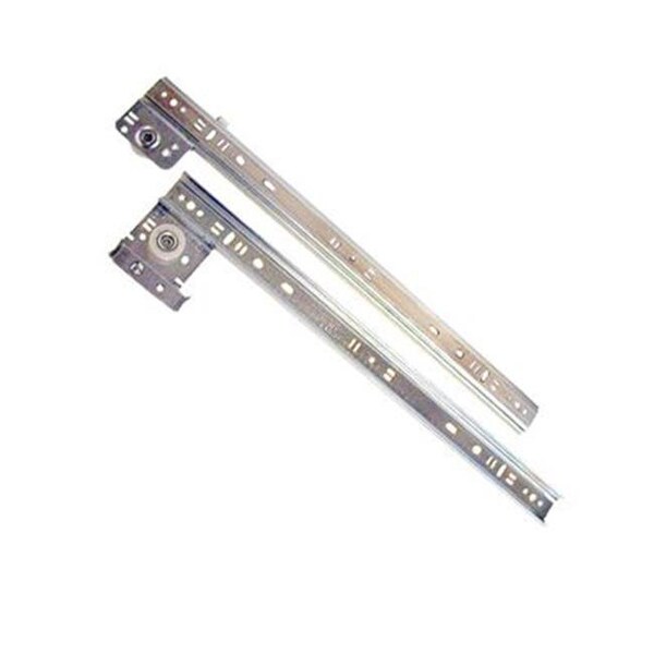 Standalone 24 in. & 75 lbs Nylon Roller Stay Close Draewer Slides; Zinc - ST1075099