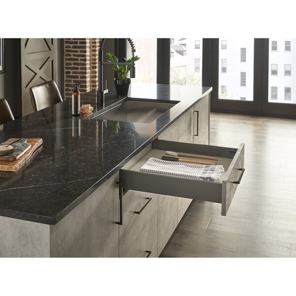 Hardware Resources 21" Deepx7-1/4"High DURA-CLOSE Metal Drawer Box System, incorporates USE58-500 Series Undermount - MDB500-185-21GR