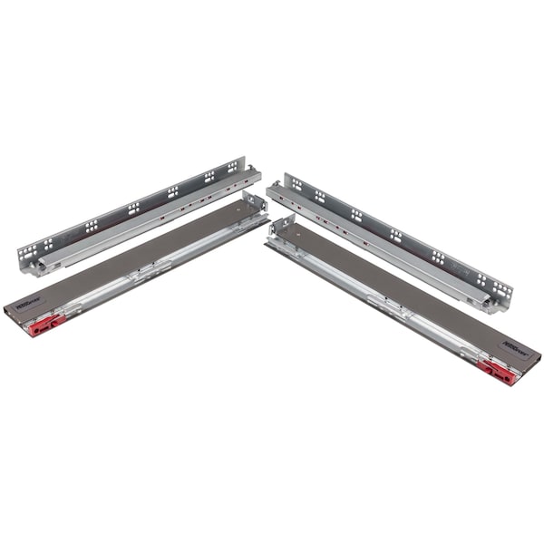 Hardware Resources 21" Deepx7-1/4"High DURA-CLOSE Metal Drawer Box System, incorporates USE58-500 Series Undermount - MDB500-185-21GR