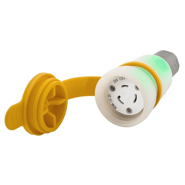 Conector Hubbell Wiring Device-Kellems, con tornillo, L5-20R, 20A 125V, CL, WI - HBL27W47WC