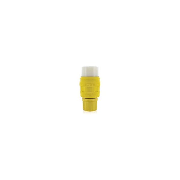 Conector húmedo amarillo de 6-20R para enchufes eléctricos Leviton - 79W48-C