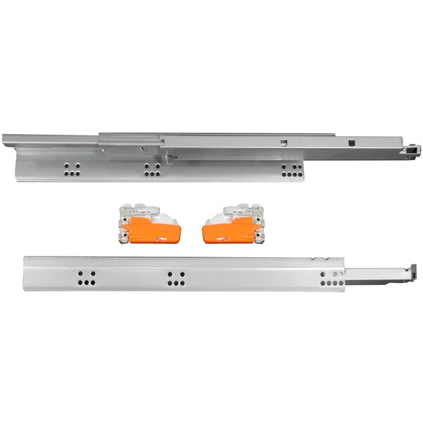Laurey 21in Undermount Drawer Slide 75 Lb- Soft Closing Full Tandem- Pair - 10821