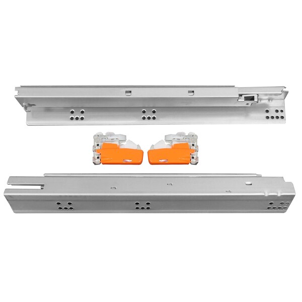 Laurey 21in Undermount Drawer Slide 75 Lb- Soft Closing Full Tandem- Pair - 10821