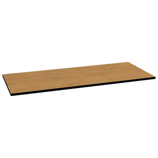 Hon Rectangle Table Top, 72" W, 30" L, 1.13" H, Harvest/Black Top, High-Pressure Laminate - HMT3072G.N.C.P