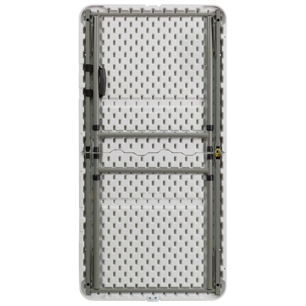 Flash Furniture 23.75 W, 47.75 L, 29.25 H, Metal, Plastic, Plastic: Polyethylene Top, Granite White - 5-DAD-YCZ-122Z-2-GG