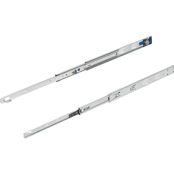 Kipp Telescopic Rail L=600 12, 7X46, Full Extension S=600, Fp=35, Steel Zinc-Plated, Surface Mount,  - K1574.0600