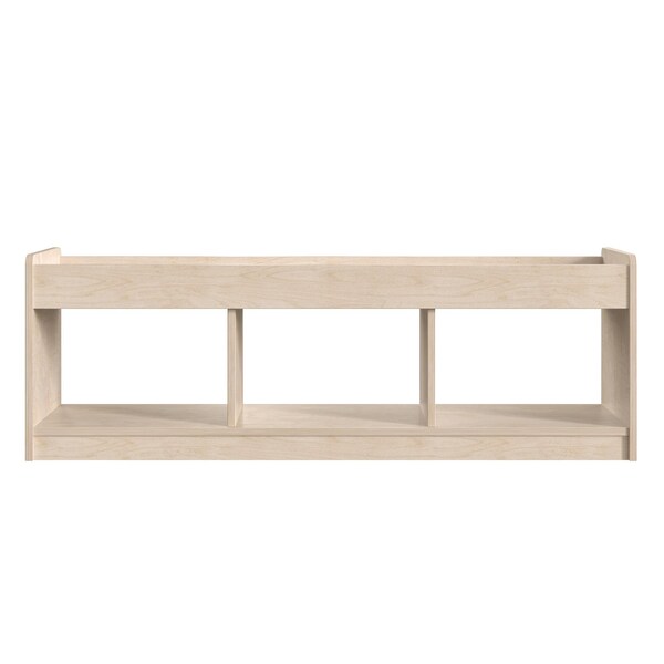 Flash Furniture Bright Beginnings Commercial Modular Wooden Classroom 2 Sided, 3 Section, Natural - MK-KE24596-GG