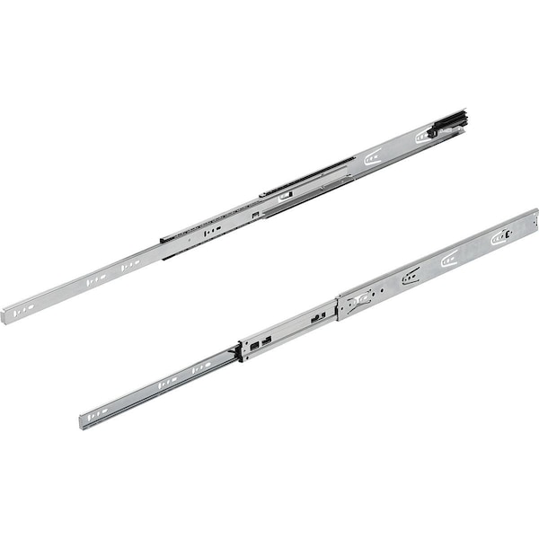 Kipp Telescopic Rail L=400 12, 7X46, Full Extension S=400, Fp=40, Steel Zinc-Plated, Side Mount, 1 Pr - K1575.0400