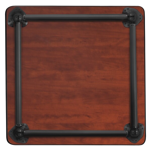 Regency Kee Folding Tables, 36 W, 36 L, 29 H, Wood, Metal Top, Maple - TBF3636PLBK