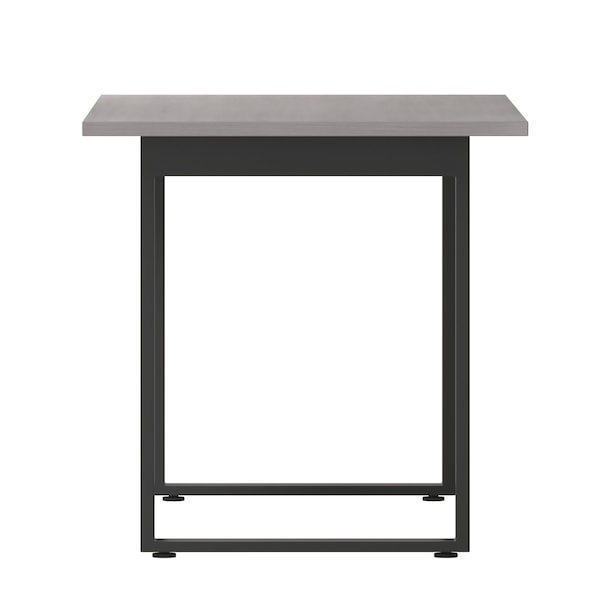 Flash Furniture Redmond 60x30 Conf Tbl w/1in. Thick Dbl Sided Laminate Tbl Top w/PVC and U-Frame Steel Bse, Gry Oak - MT-M6030-LTGRY-UBF-GG