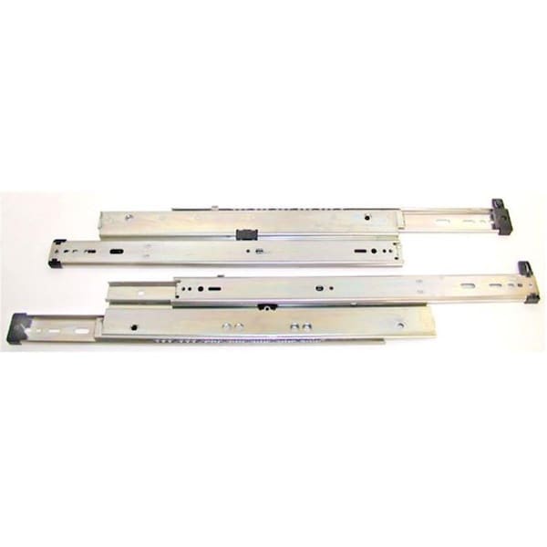 Dendesigns 18 Inch Overtravel 175 Lb. Drawer Slides For Supporting Lateral Files Up To 36 In. Wide - Anochrome - DE3507743