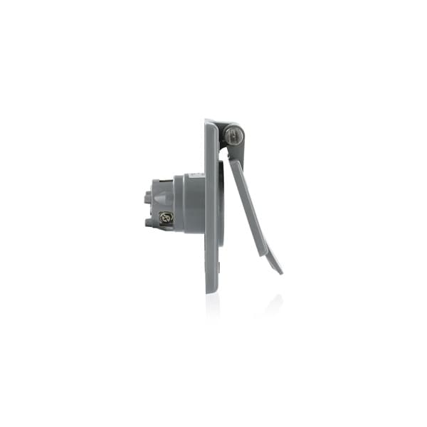 Tomacorriente de 15A Leviton Receptáculo de salida de corriente 2P 3W 250V L6-15R Gy - 4585-CWP