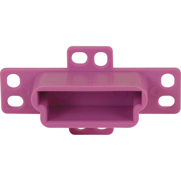 Prime-Line Drawer Track Backplate, 1-1/4 in. Opening, Plastic, Purple 2 Pack - R 7133
