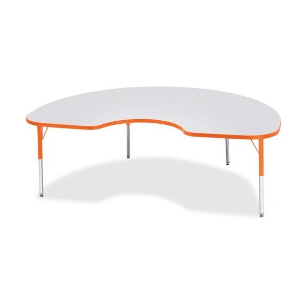 Jonti-Craft TABLE, KIDNEY, 48X72, GY/OE - JNT6423JCE114